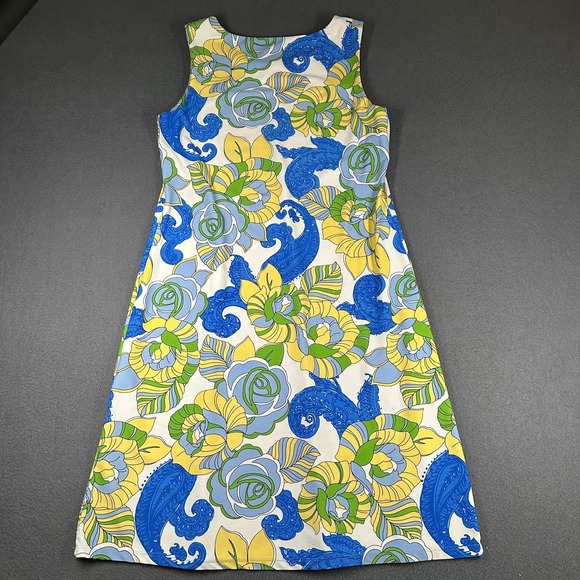Jude Connally Dress Womens Small Multicolor Floral Sleeveless Shift Stretch - Picture 9 of 11